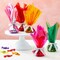 6 Roll Clear Colored Cellophane Wrap Roll for Gift Wrapping, 6 Colors, 17" x 10'